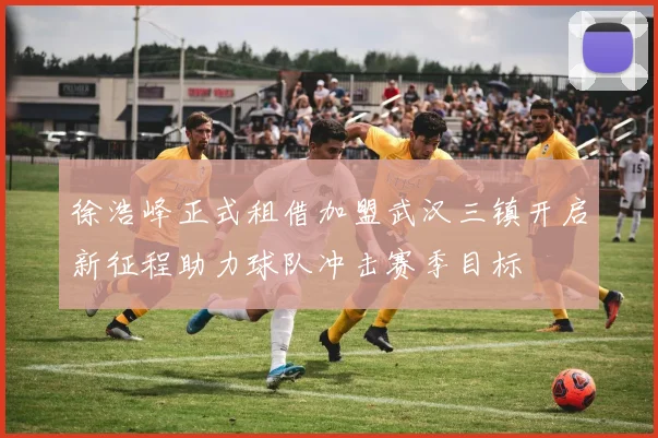徐浩峰正式租借加盟武汉三镇开启新征程助力球队冲击赛季目标